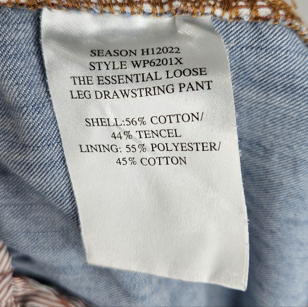 WILDFANG Essential Loose Leg Tencel Blend Culotte Wide Leg Pants Chambray 1X - Picture 15 of 15